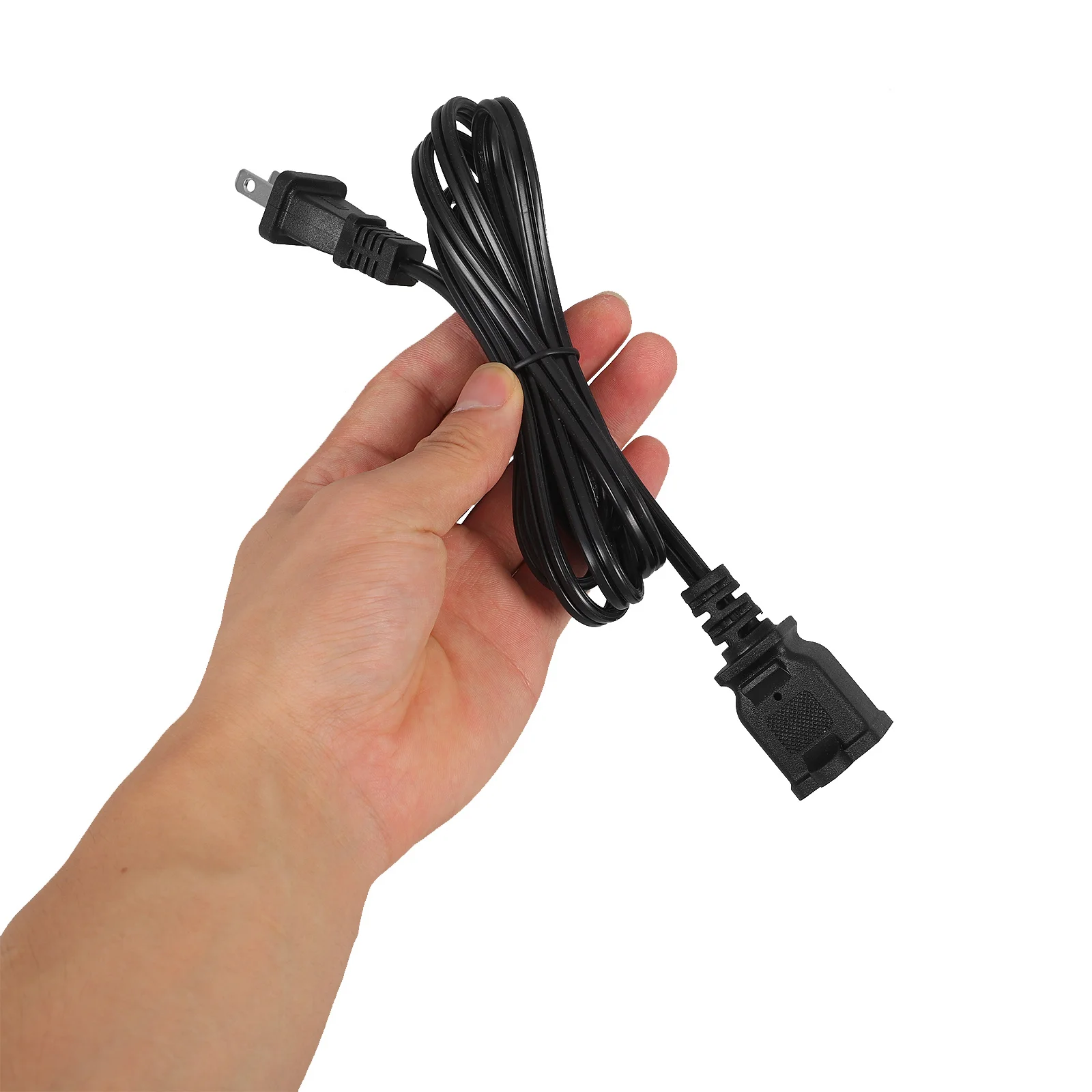 

Power Extension Cable Dual Outlet 15M 2-Prong Us Plug Heavy Duty 10A 125V Electrical Extension Cord for Appliances