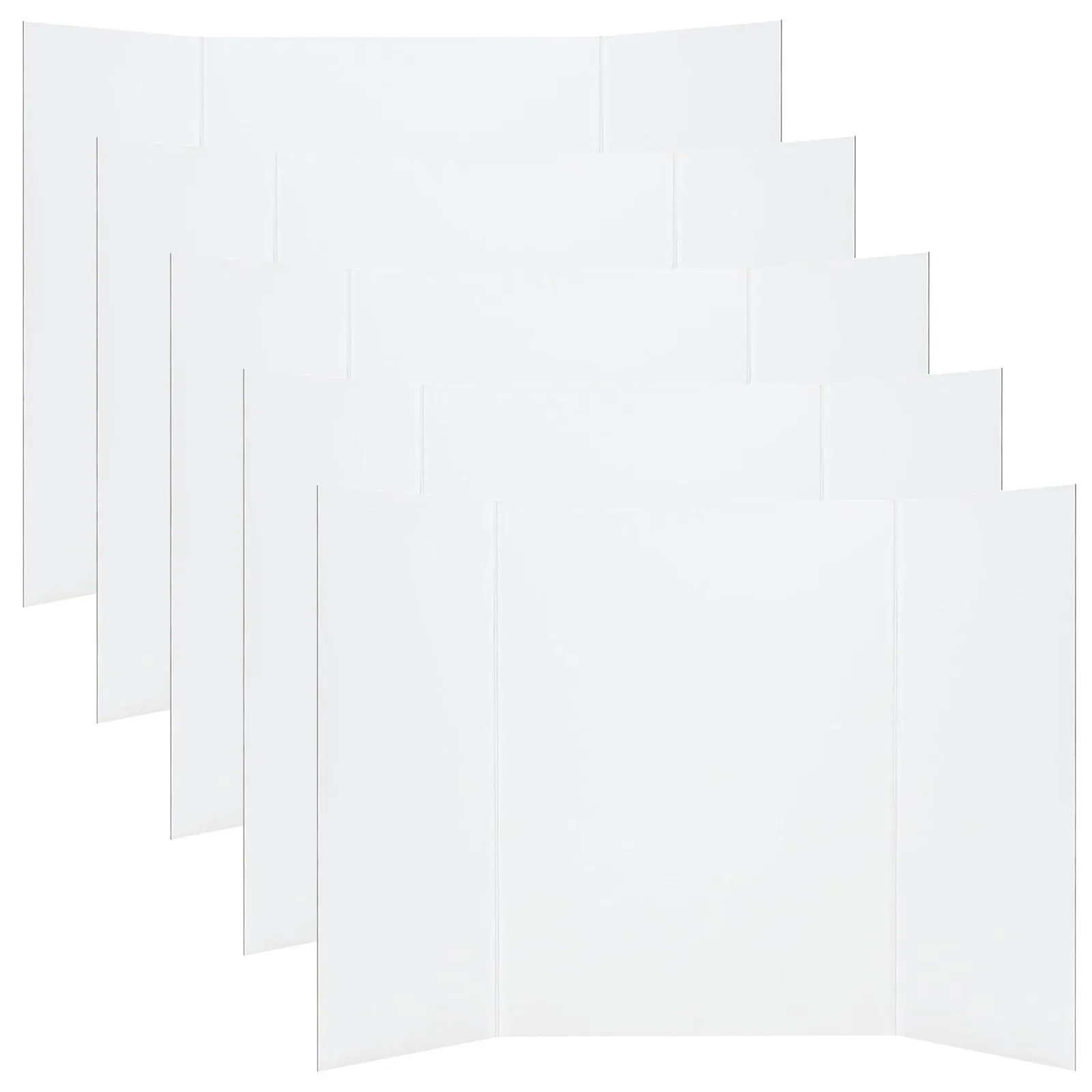 5-pcs-foldable-board-corrugated-display-project-boards-trifold-cardboard-poster-for-projects