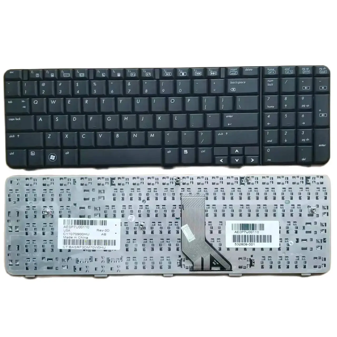 

New US Keyboard for HP Pavilion G71 Compaq Presario CQ71 CQ71-100 CQ71-200 CQ71-300 English 517627-001 BLACK frame