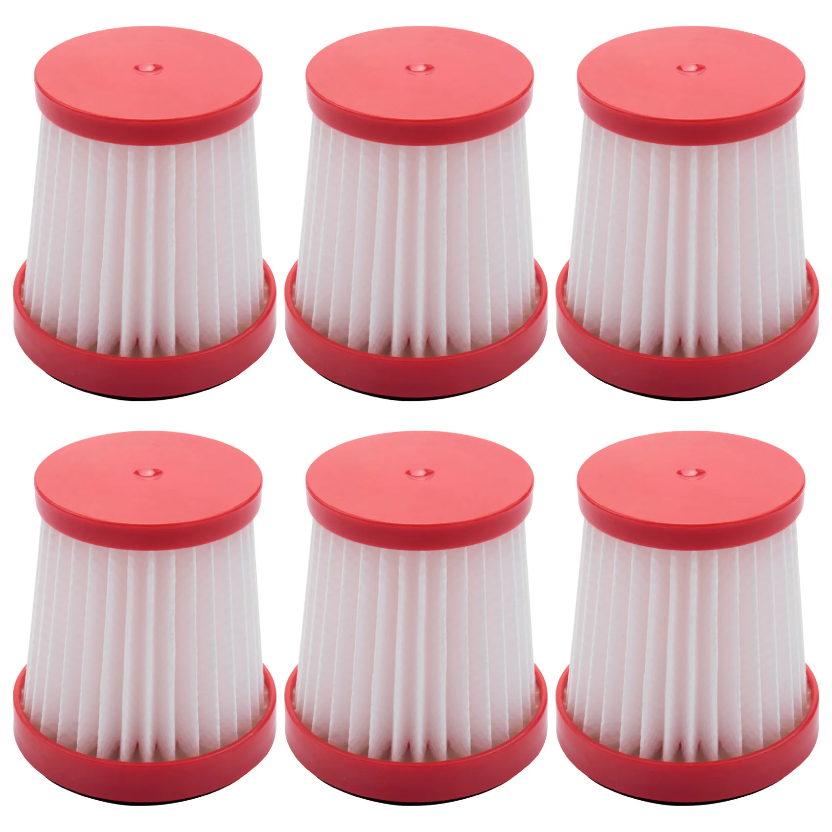 Replacement Spare Parets Hepa Filter for Xiaomi Deerma VC01 Handheld Vacuum HEPA Filter Dust Cleaner Accessories 6Pcs