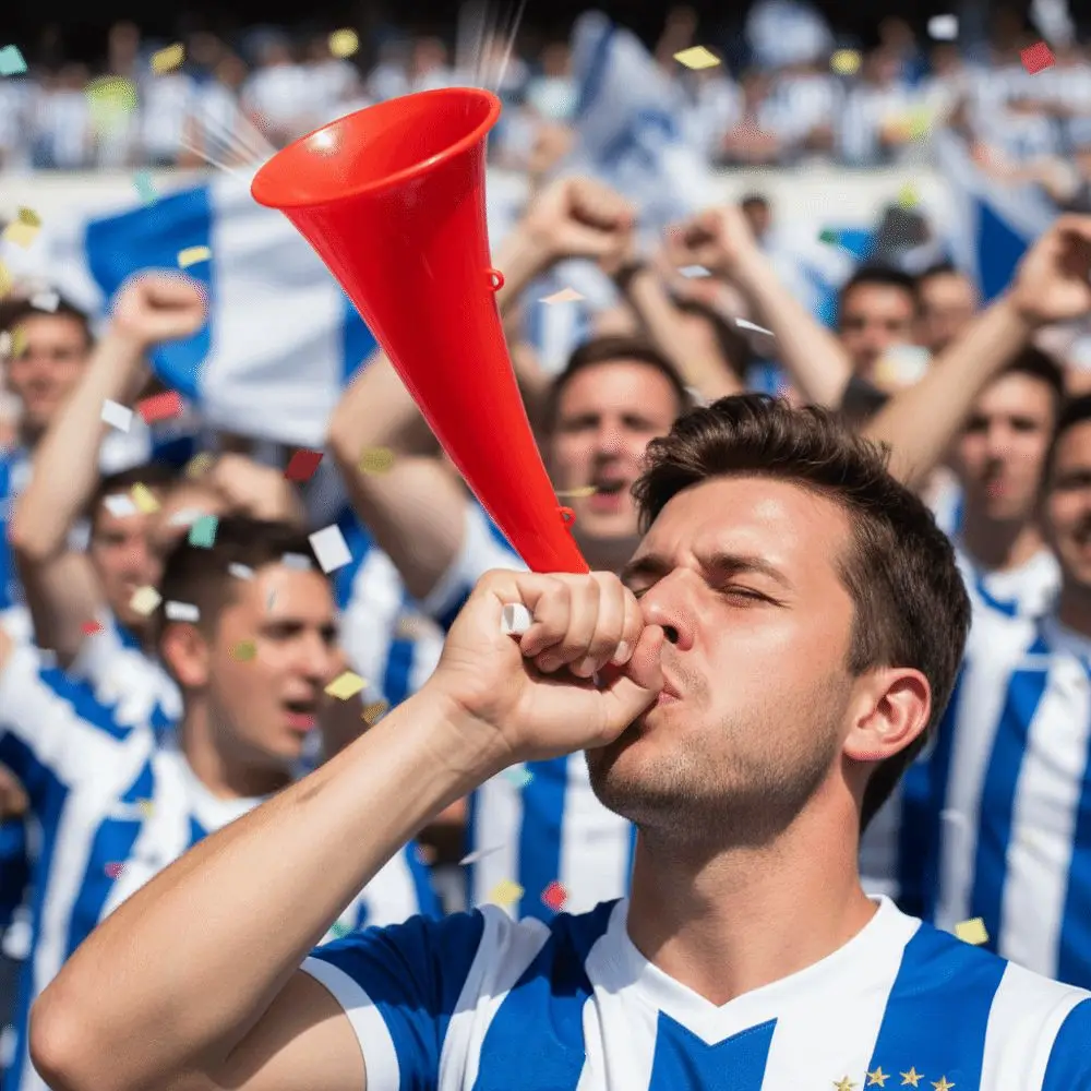 Loud Portable Vuvuzela with Lanyard Random Color Ox Horn 27.5cm Stadium Horn Sports Events Fan Cheering Props
