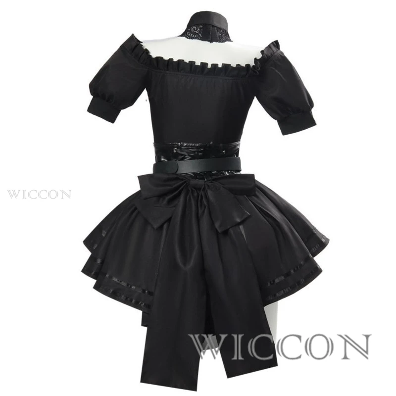 أنيمي تأثيري الكبار غروك أني AI فتاة تأثيري لعبة زي القوطية الزي فستان أسود صديقة عيد الميلاد #3