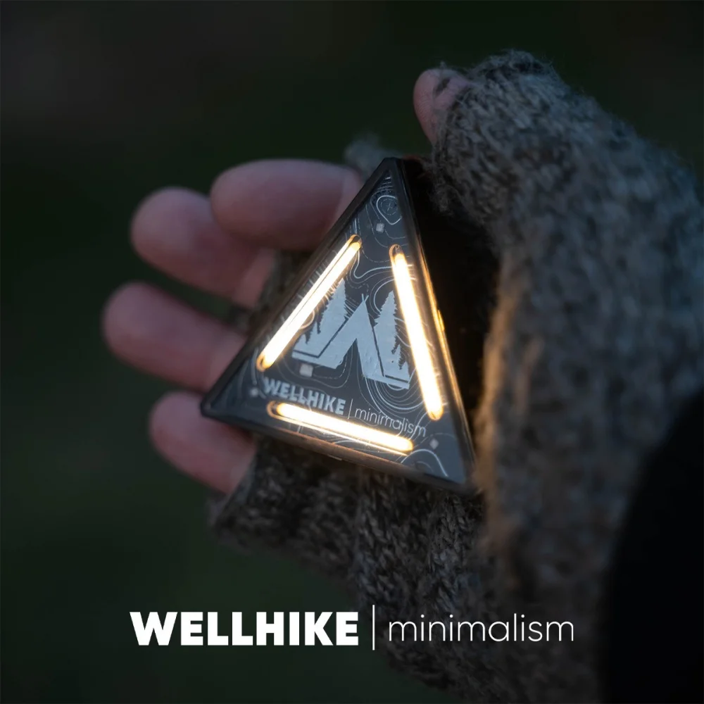 

Outdoor Camping Triangle Light Multi-functional Warning Light Mini Hanging Light Tent Triangle Hanging Lamp Camping Gear