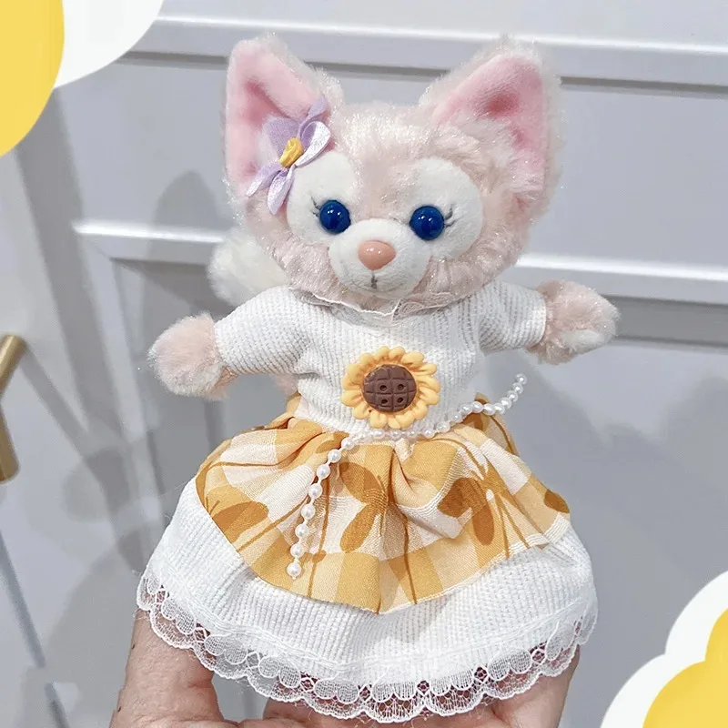 LinaBell Plush Toy Keychain Disney Doll Skirt Animal Toy Backpack Bag Pendant Christmas Halloween Birthday Gifts Cute Fox Toy