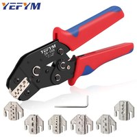 Crimping Tool Set For Dupont JST MOLEX Terminals,No/Pre Insulated Ferrules,Butt Connectors,Solar & Coax Connectors,SN-58B 6 Jaw