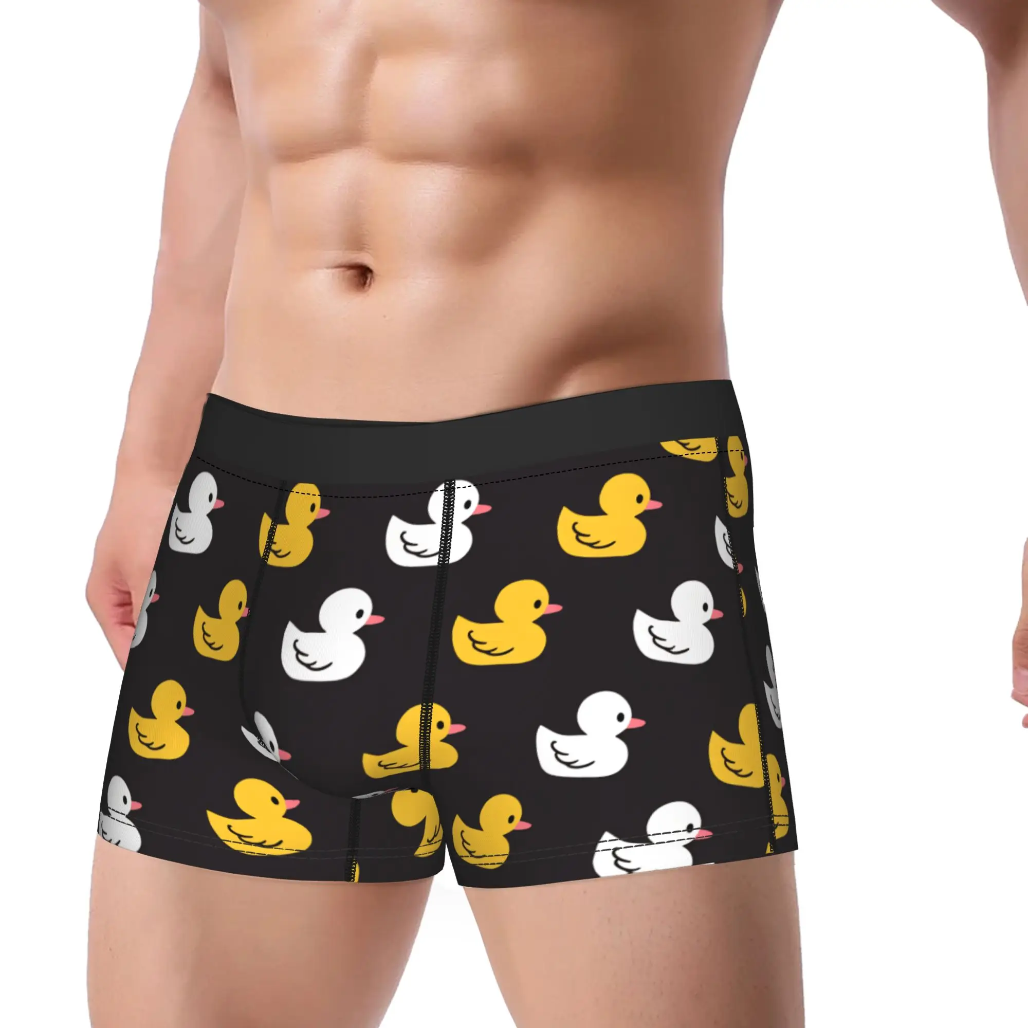Rubber Duck Funny Animal Underwear  Man Boxer Brief Soft Trend Boxer Shorts High Quality Printed Plus Size Panties