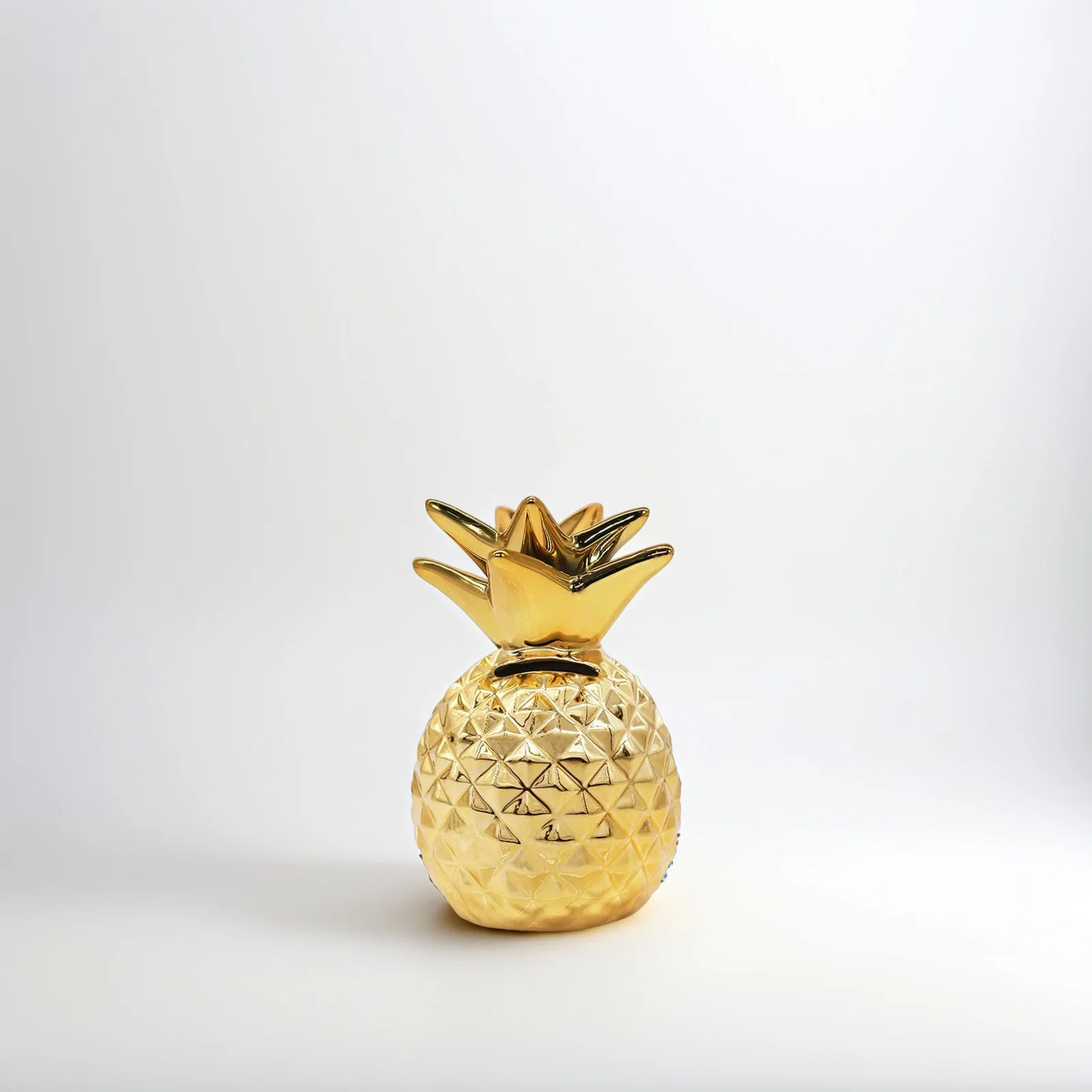 Pineapple Shape Piggy Bank Premium Ceramic Coin Holder for Kids Boys Girls Birthday Gift Decorative Money Bank for Home Bedroom