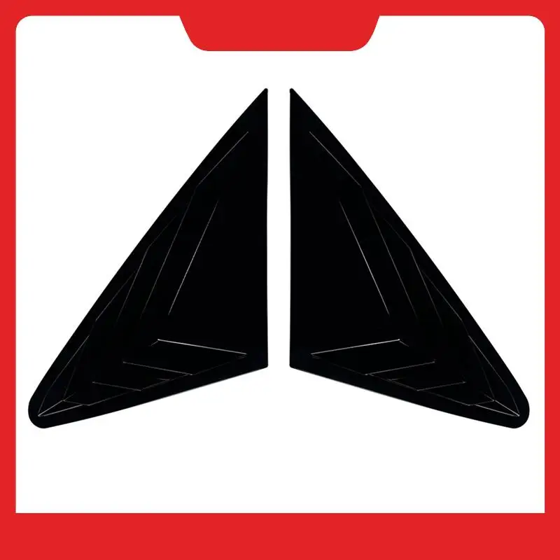 

Car Rear Triangular Window Louvers Shutters Blinds Cover Trim Foraudi Q5 FY Coupe 2018-2024 Bright Black