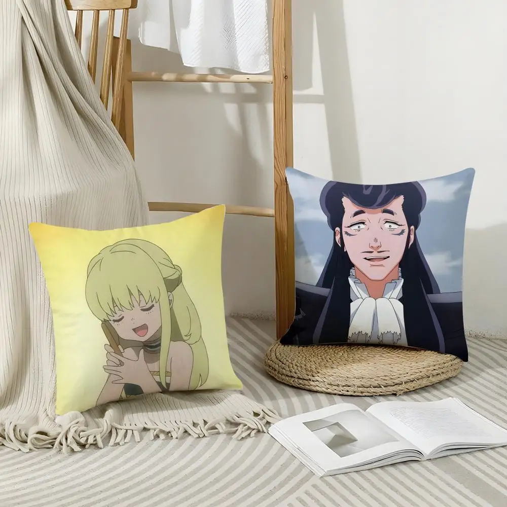 Anime T-To Your Eternity Cushion Cover Breathable Linen Pillowcase Summer Odorless Eco-Friendly Invisible Zipper Washable 4