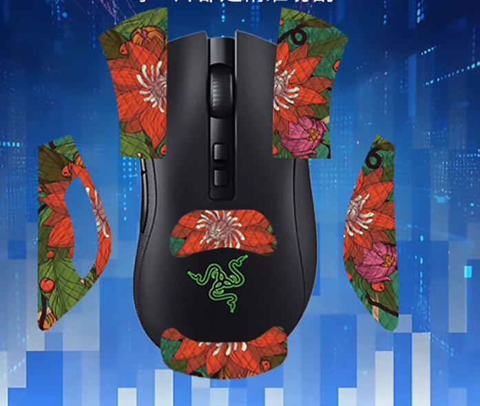 Customize Your Design Anime Game Playes Team EVA KDA Mouse Grip Tape Full Coverage for Razer V2 V2PRO