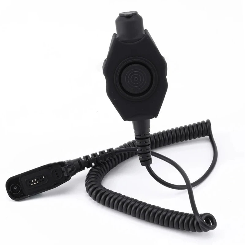 

Waterproof Large PTT Mic Button Launch Adapter To 7.1mm Tactical Headset for Motorola P8668 APX6000 GP328D DP4400 DP3400 APX6000