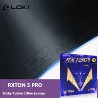 Goma de tenis de mesa LOKI RXTON 5 PRO para raqueta pegajosa y espinillas, goma de Ping Pong aprobada por ITTF con esponja de alta densidad