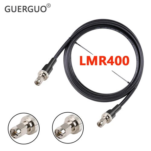 Cable LMR400 SMA macho a conector hembra SMA Cable LMR400 50 Ohm 50-7 extensión Coaxial RF adaptador de puente Pigtail
