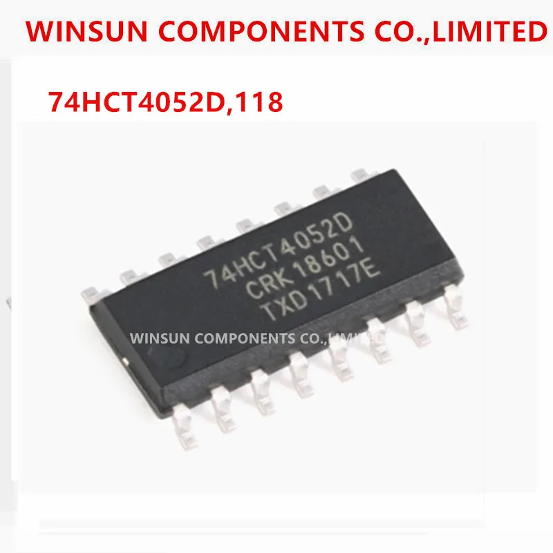 (1-100piece)100% new imported original  74HCT4052D,118 SOIC-16