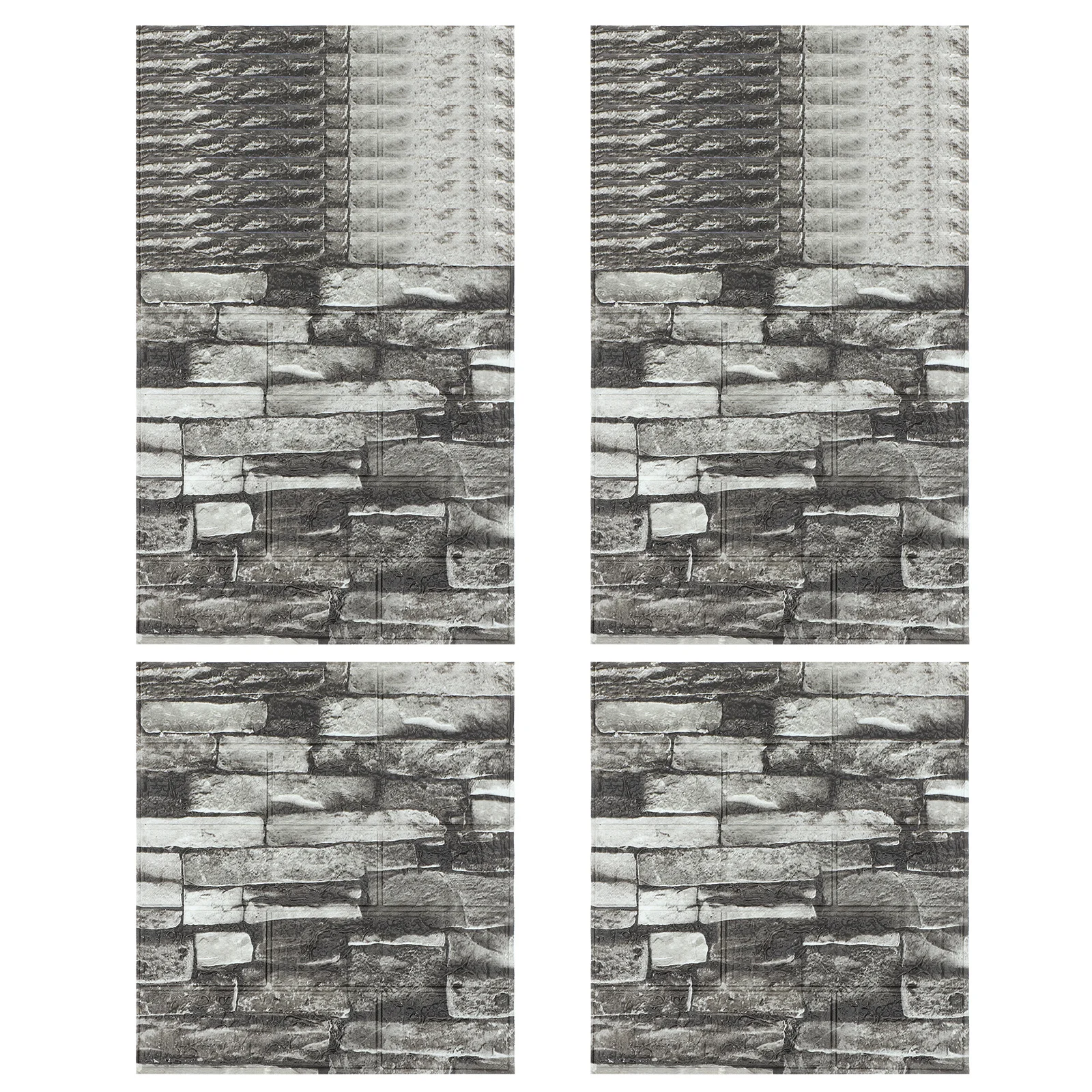 

20Pcs Simulated Rock Slice Tiles Stickers 3D Decorative Wall Panels Easy Install Home Office Bathroom Kitchen Pool