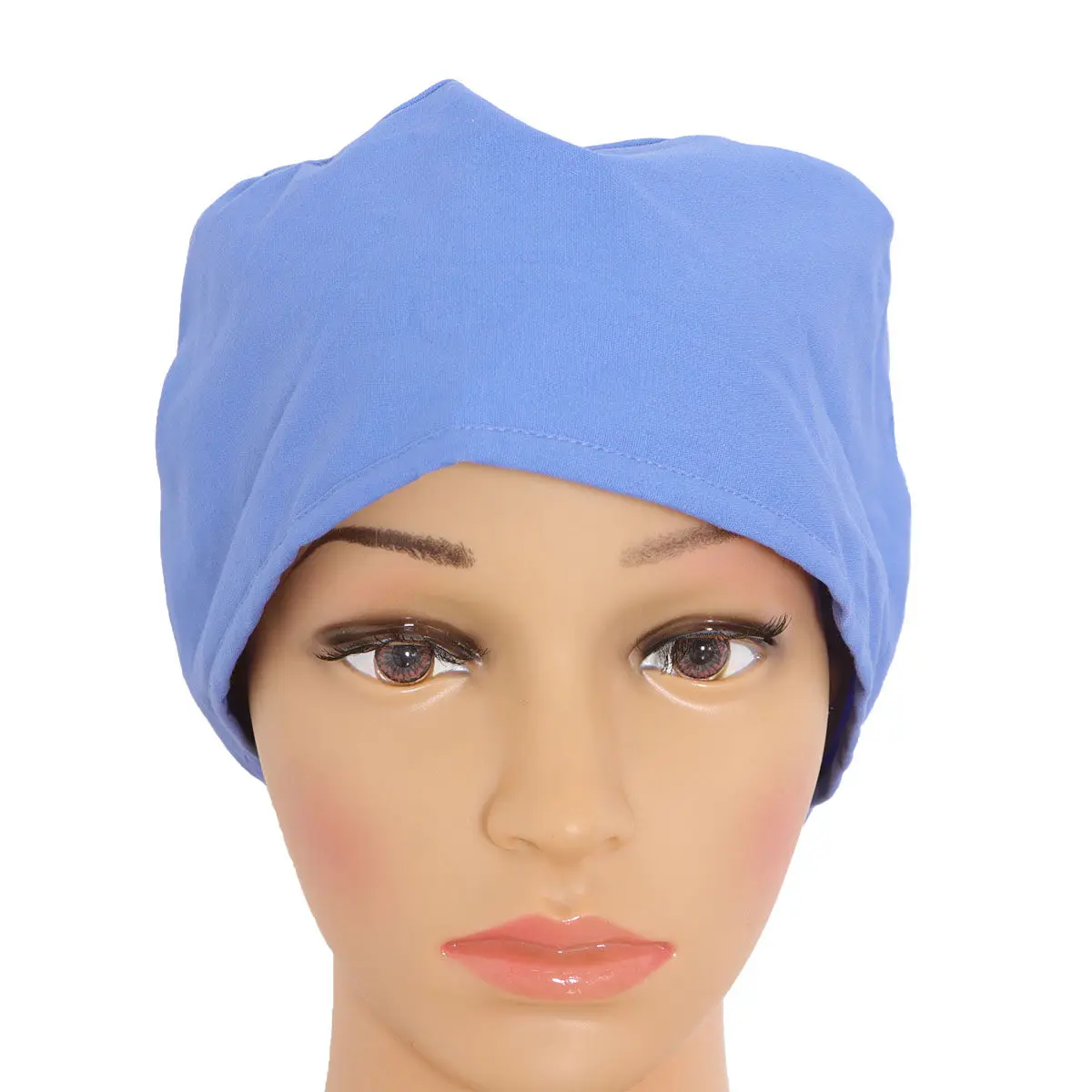 Cotton Operating Room Doctor Nurse Cap Blue Adjustable Sweat Absorbent Working Hat Restraint Cap Operating Room Hat