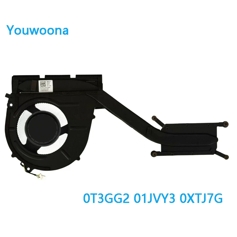 NEW ORIGINAL Laptop CPU Cooling Fan With Heatsink For DELL Pro 14 Plus PB14250 PB14255 0T3GG2 01JVY3 0XTJ7G