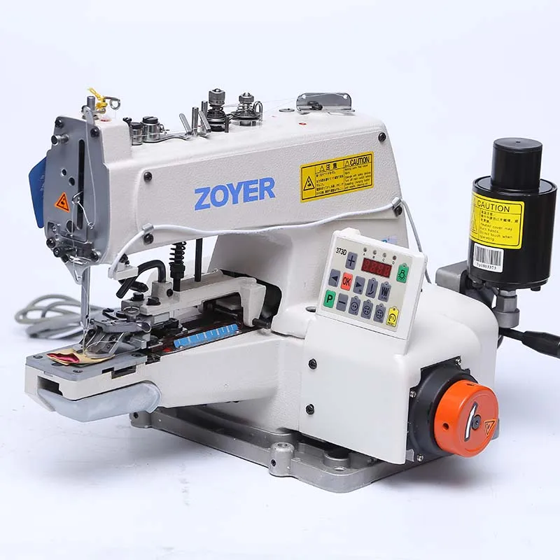 ZY373 Zoyer High Speed Industrial Bar Tacking Machine Nail Catcher Button Sewing Machine