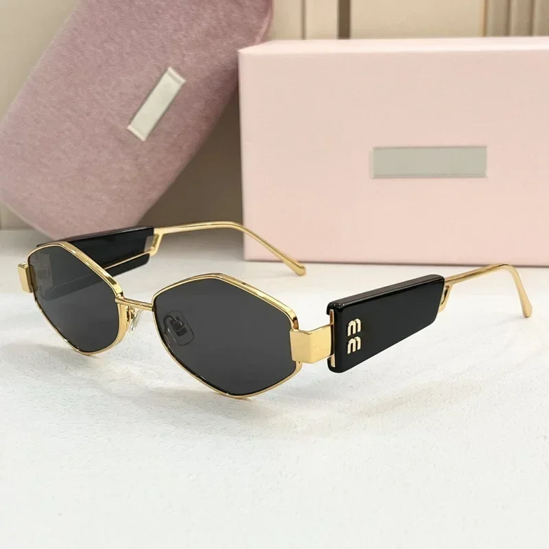 

Fashionable metal light luxury versatile spicy girl cat eye cool women's sunglasses party cycling sunscreen sunglasses