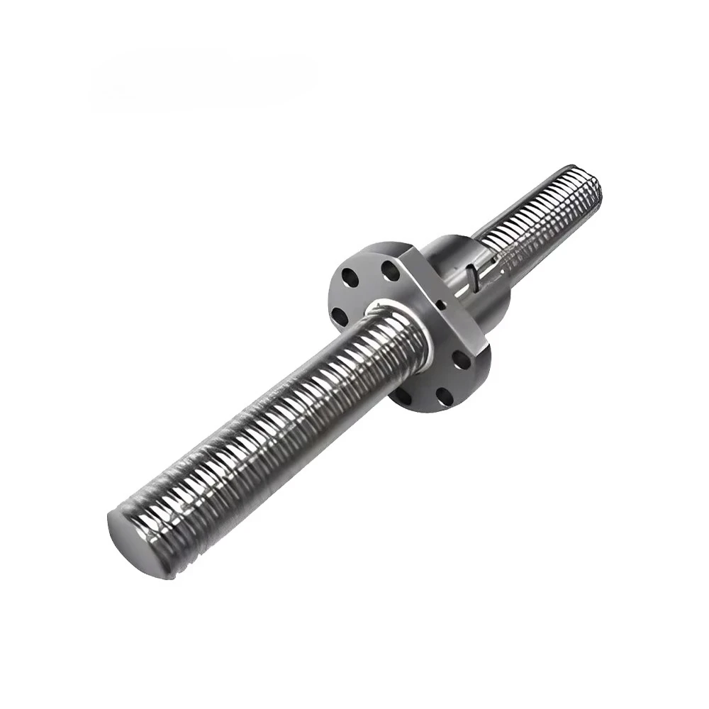 JLCMC C7 Shaft Diameter 32 5/10/32-Lead Standard Nut CNC Machined Rolled Ball Screw with Flange Nut Housing Support Coupling