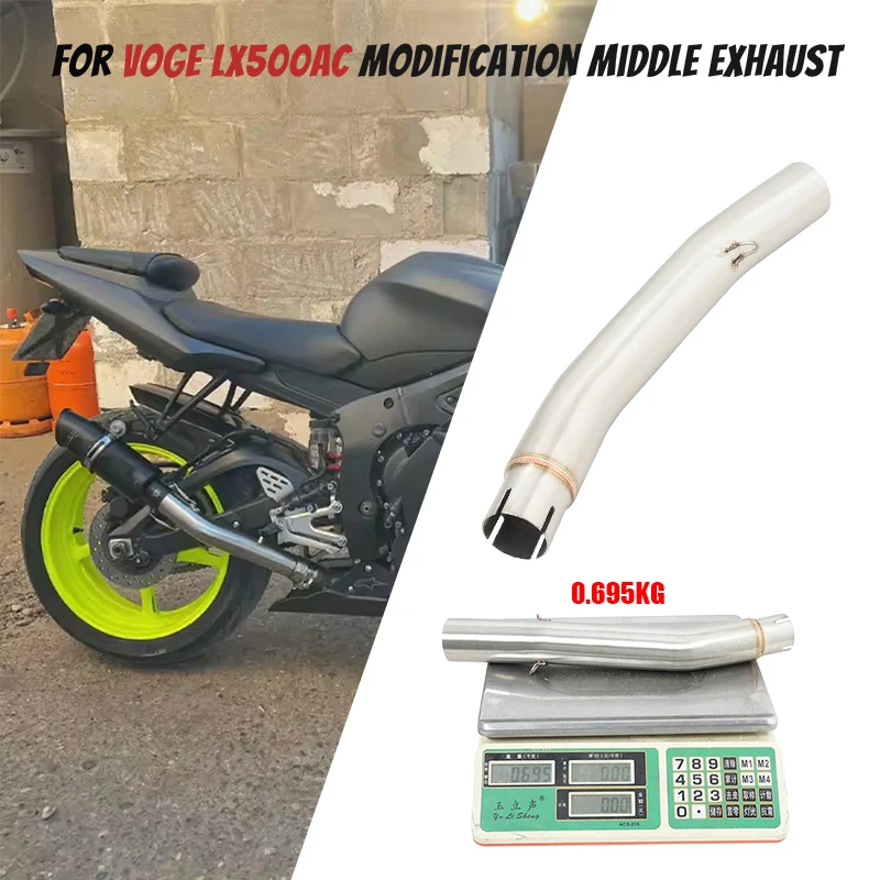 

Надевается для VOGE LX500AC LX500 LX 500, выхлопные системы мотоцикла переменного тока, среднее звено, соединение трубы 51 мм, выхлоп из нержавеющей стали