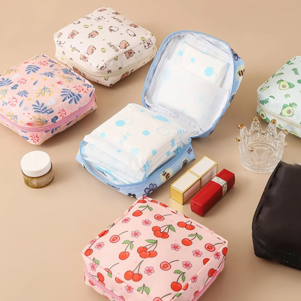Fashion Multi-function Small Wallet Large Capacity Organizer Storage Bag Sanitary Pad Pouches Girl