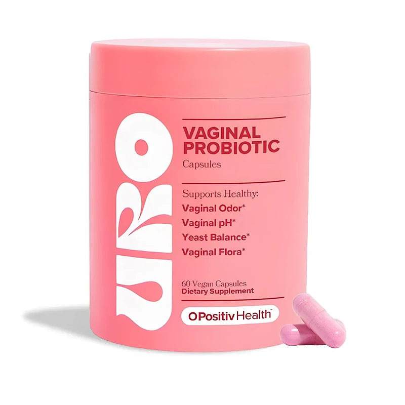 URO Women's Probiotics Capsules Prebiotics Vagina Health Maintain , PH , Yeast Balance Vaginal Care 60Pcs/Bottle