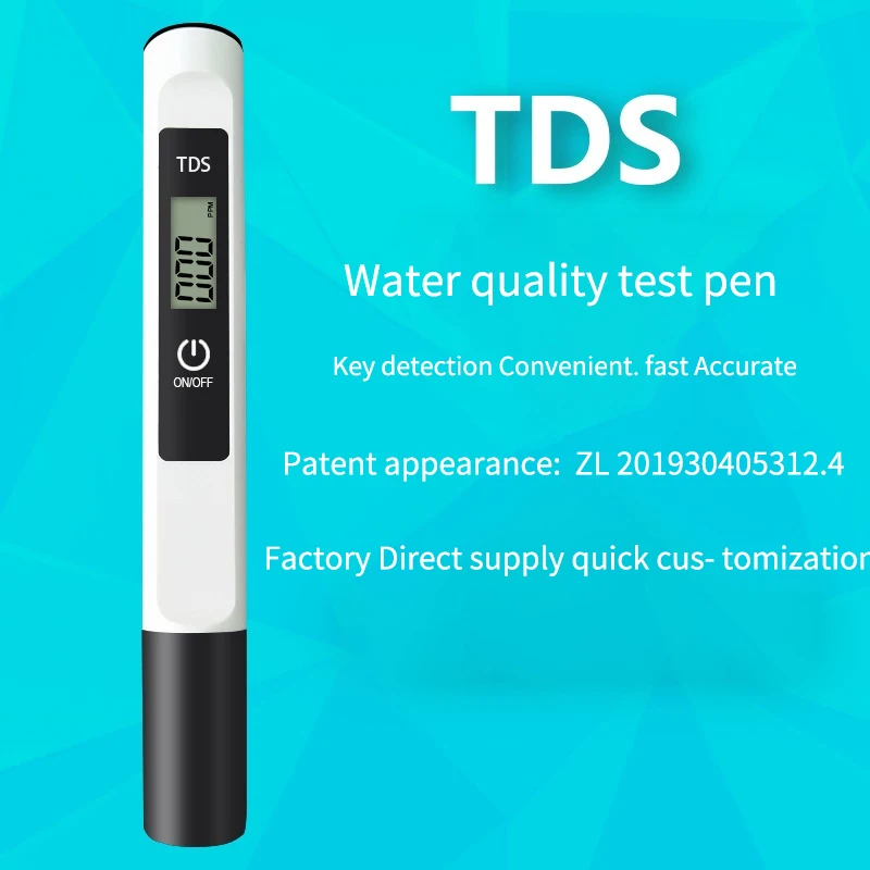 TDS Meter Digital Water Tester 0-9990ppm Drinking Water Quality Analyzer Monitor Filter Rapid Test Aquarium Hydroponics Pools