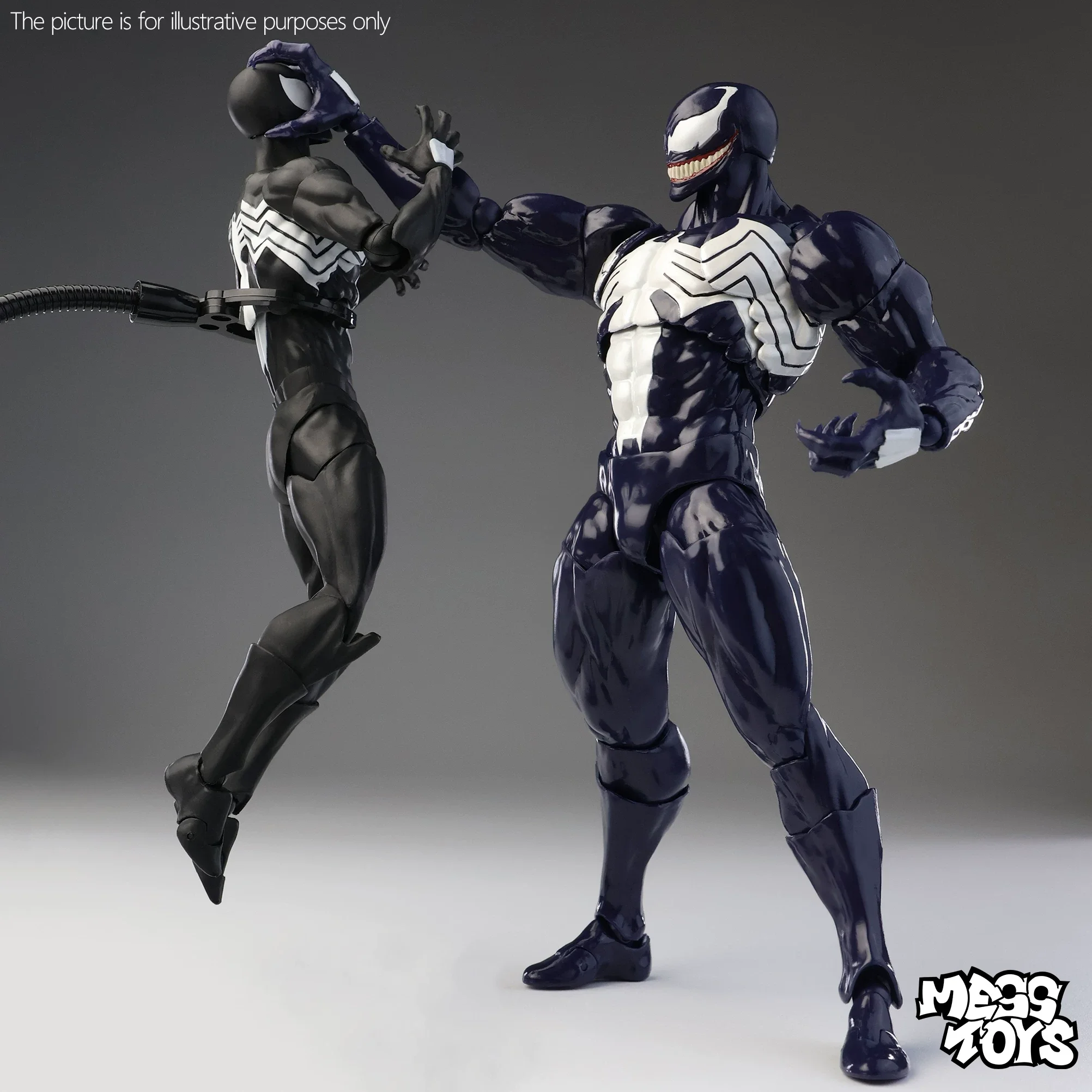 

New Mess Toys Spider Figure Venom Black Fatal Neighbour Symbiote Spider Black Spider Action Figure Collection Toys Gift