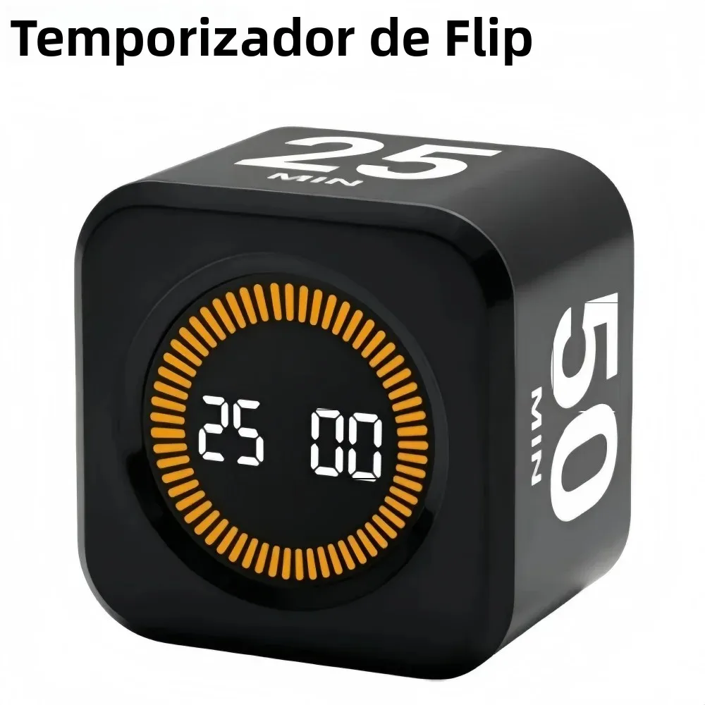 Temporizador pomodoro-para cozinha/estudo/temporizador de chuveiro, temporizador visual digital silencioso para ovos, 5/10/25/50min, utensílios de cozinha inteligentes