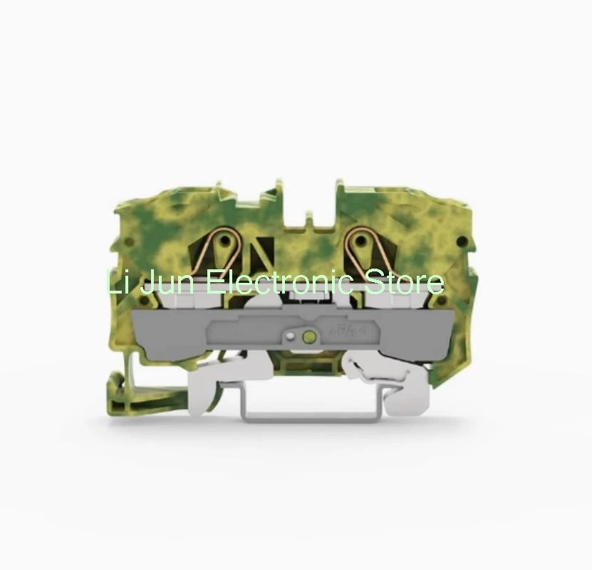

10piece 2010-1207 Spring-loaded 2-Wire Ground Protected Terminal Block Side Rail Mount Connector