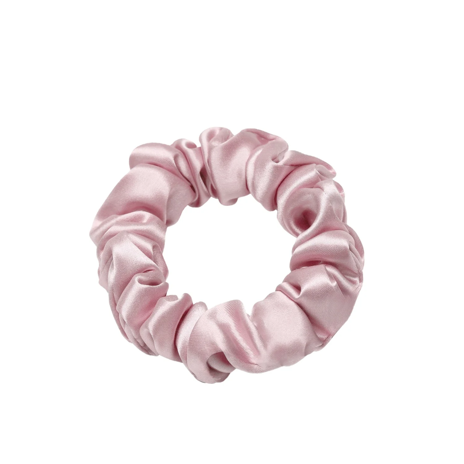 100% Pure Mulberry Silk Scrunchie, 22 Momme 6A Grade Fiber With OEKO-TEX,2cm Silk Scrunchie