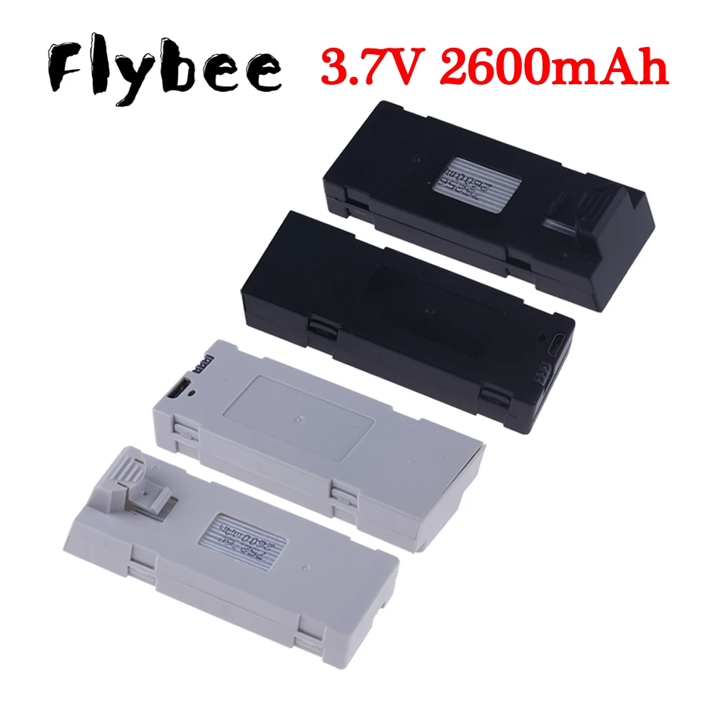 Upgrade 1800mAh to 2600mAh 3.7V Lipo Drone Battery Replacement for E88 E88PRO E88MAX E525 E99 E99PRO Rc UAV Drones Spare Battery