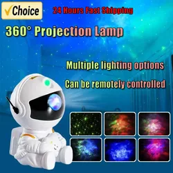 Star Projector Galaxy Night Light Astronaut Space Projector Starry Nebula Ceiling LED Lamp for Bedroom Home Decorative kids gift