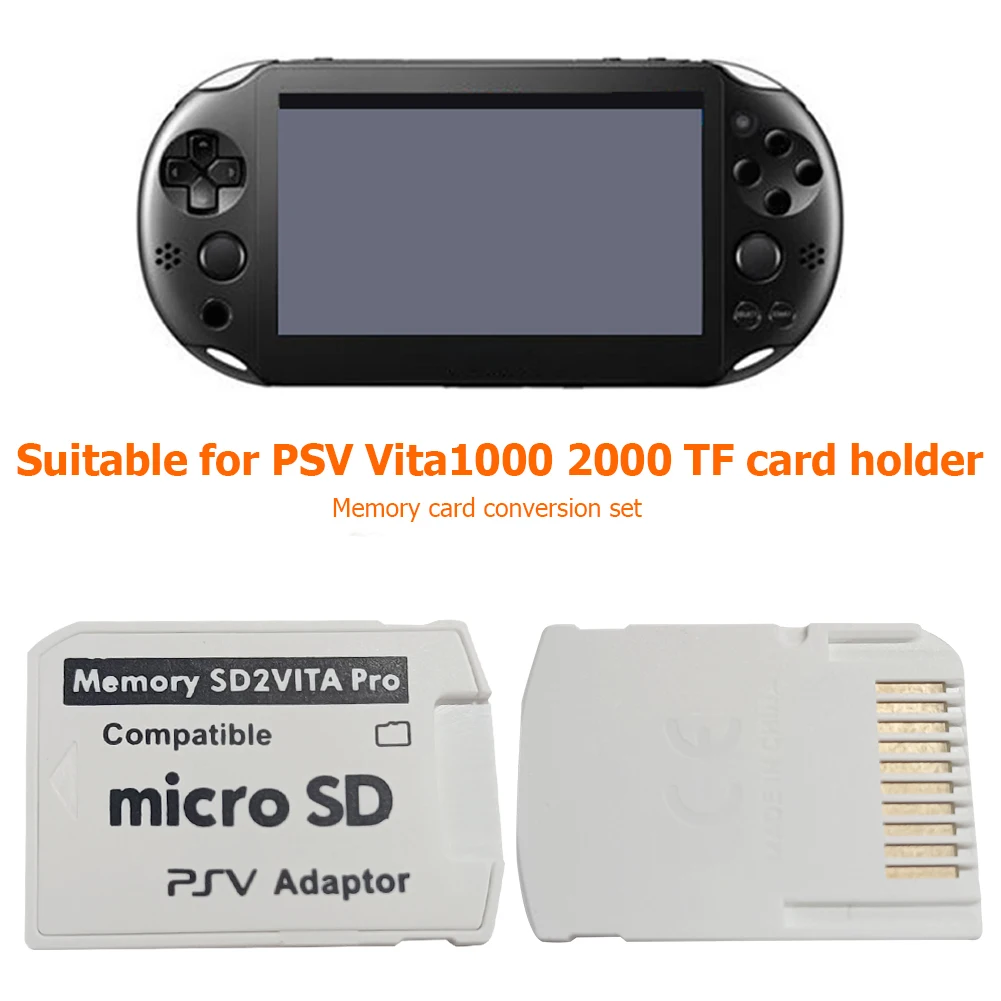 SD2VITA إصدار 6.0 محول بطاقة ذاكرة لـ PS Vita Henkaku 3.65 حامل بطاقة ذاكرة رقمية آمنة صغيرة ملحقات ألعاب