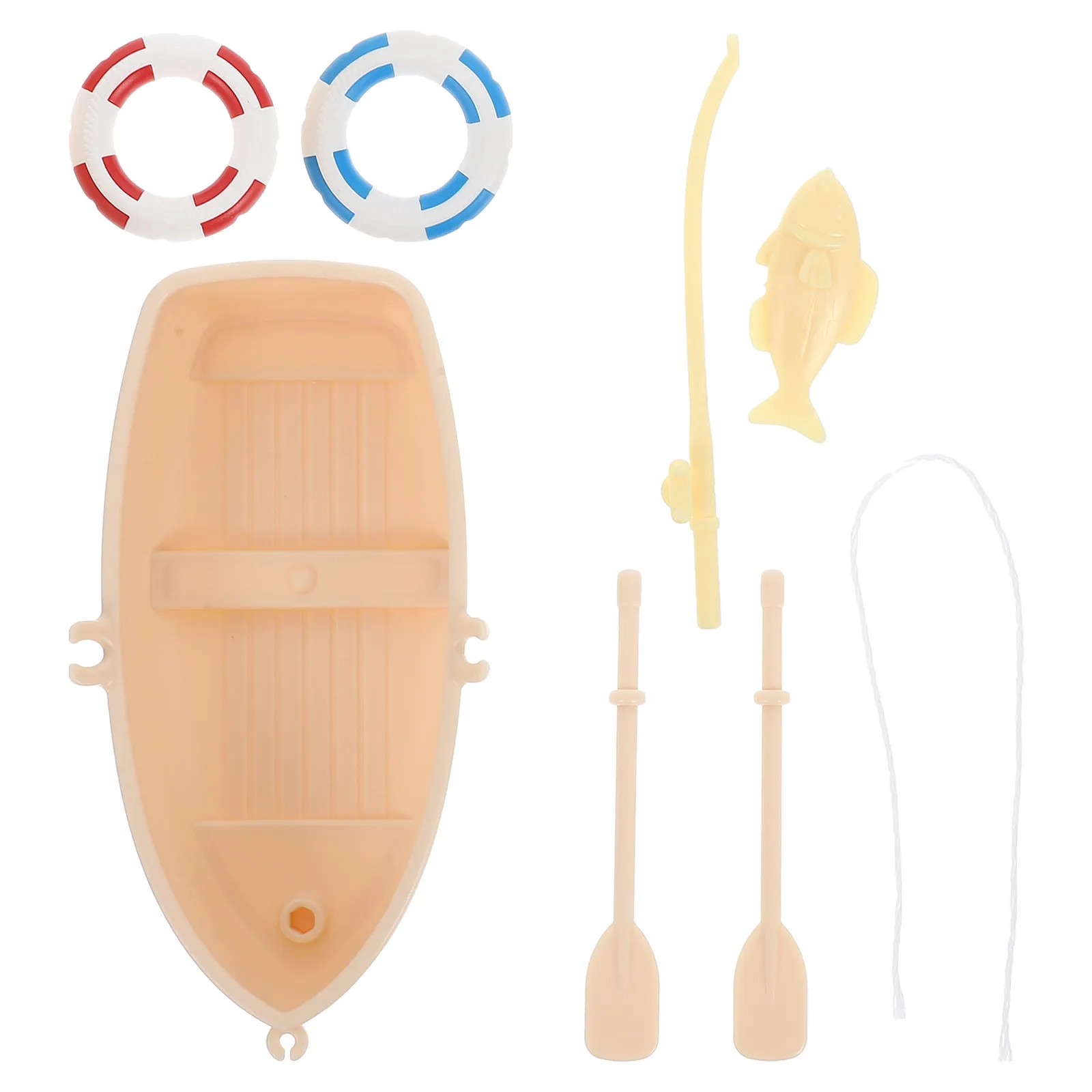 1Set Tiny Sailing Boat Fish Tank Ornament Micro Landscape Desktop Decor Small Plastic Boat for Water Play Nautical Bathroom