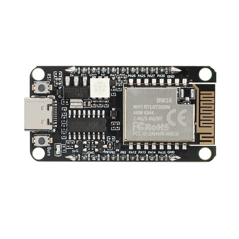 

Плата разработки ABGI-BW16-Kit RTL8720DN Двухдиапазонный Wi-Fi маломощный модуль Bluetooth BLE Интерфейс Type-C