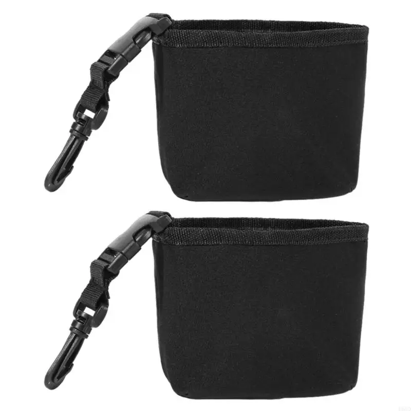 

H58D 2 Pieces Golfs Club and Golfs Balled Cleaning Bag Golfs Bag Accessories