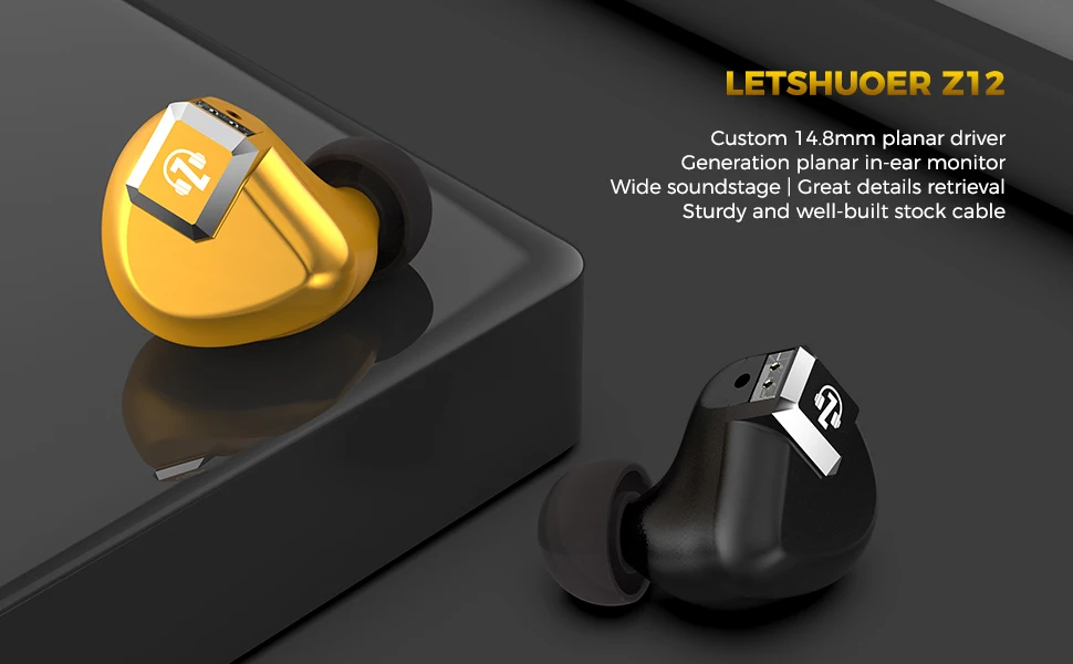 美品 letshuoer z12 gold edition ブラック LETSHUOER x Z Review Z12 Gold Edition：大人気平面駆動型イヤホンの