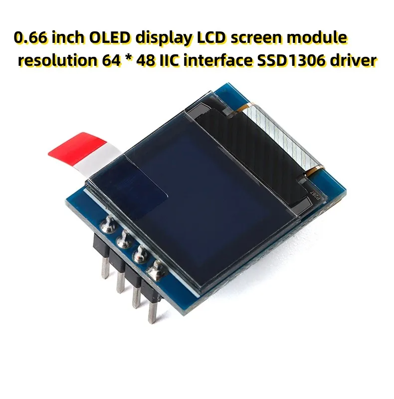 0.66 inch OLED display LCD screen module resolution 64 * 48 IIC interface SSD1306 driver