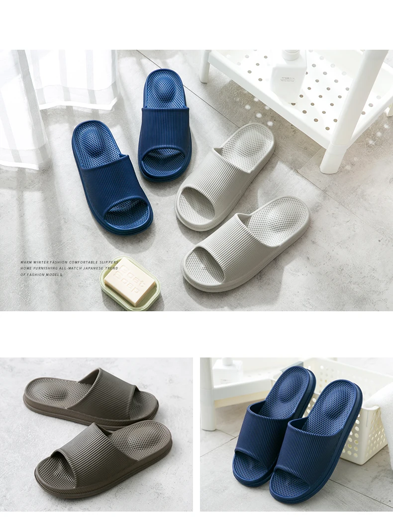 Massage Frauen rutschfeste Hausschuhe Strand EVA Indoor Sandalen leichte bequeme Haus Rutschen Outdoor Männer Badezimmer Flip Flops – Detail 9
