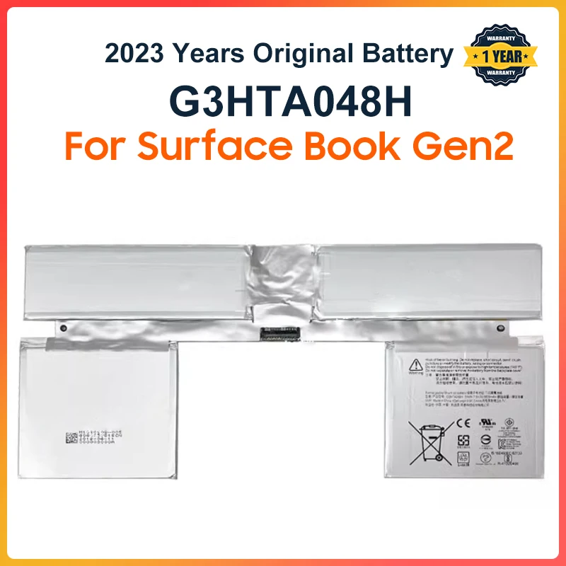 G3HTA048H Keyboard Battery For Microsoft Surface Book Gen2 13.5