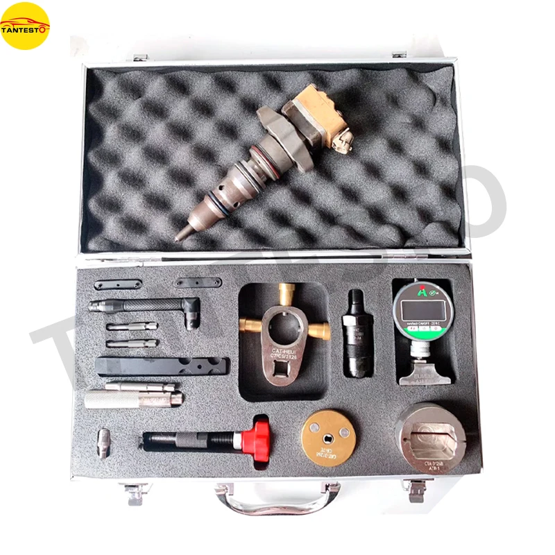 For CAT 3126 EUI Injector Disassemble Solenoid Valve AHE Travel Measuring Adjusting Washer Gaskets Repair Tools