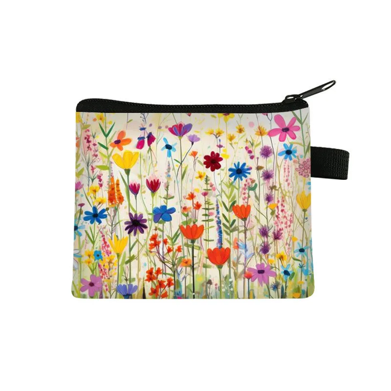 

New 3d Flower Coin Purse Cute Mini Pouch Large-capacity Organizer For Kids Key And Bag Cardholder Men Wallet Women Wallets