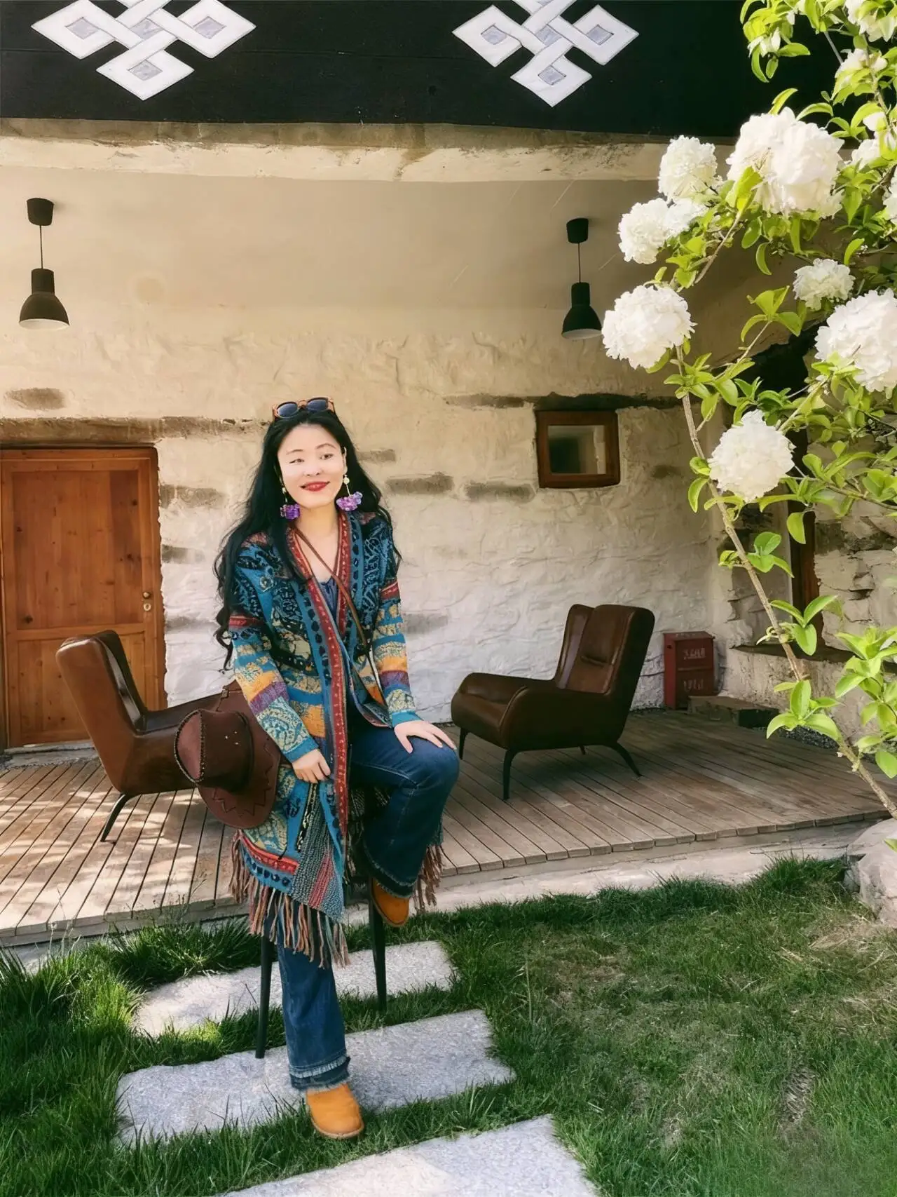 

Sweaters Jumpers Cardigans Womens Knit Made Merino Cotton Pearl Decoration Regular Plaid Leisure Soft Elegant Traditional Casual