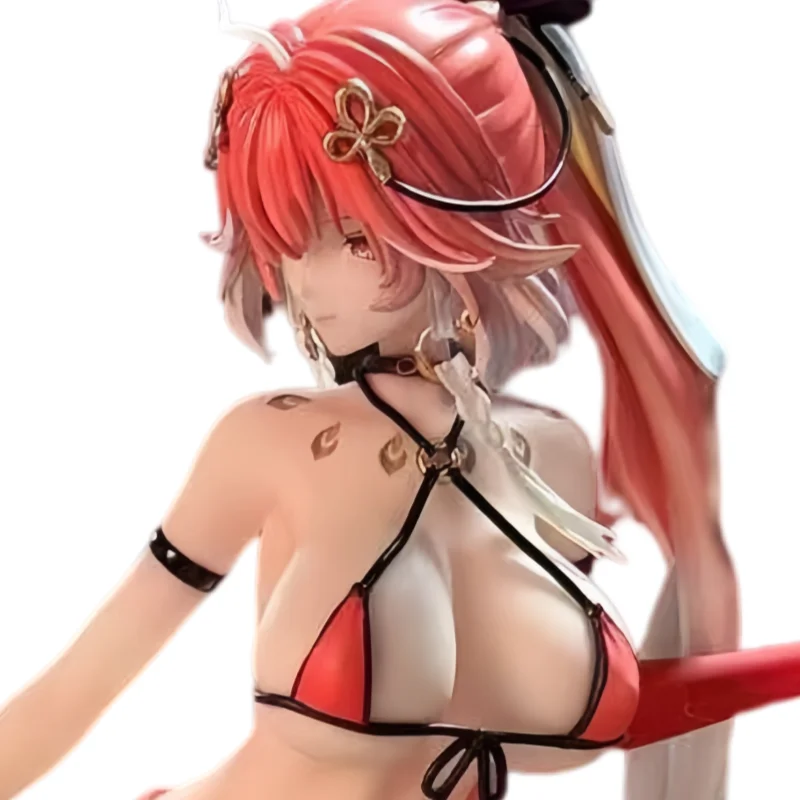 27cm Wuthering Waves Changli ‌   Figura de Anime GK con Traje de Baño Bikini, Modelo Decorativo para Adultos, Edición Réplica