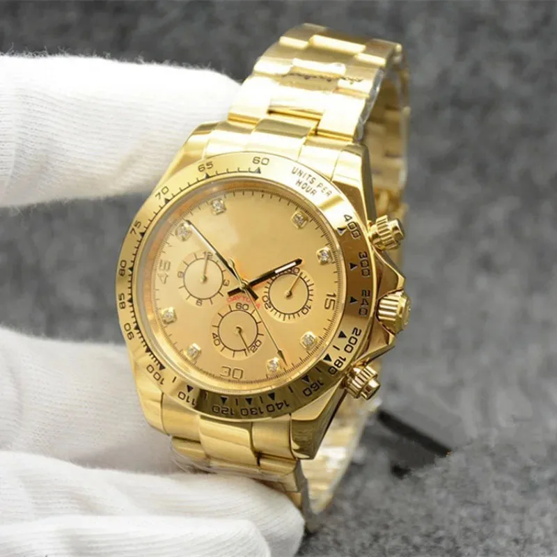 2024 NEW VIP Exquisite Gold Panda Daytona Series Fully Automatic Mechanical Movement Men’s Luxury Watch