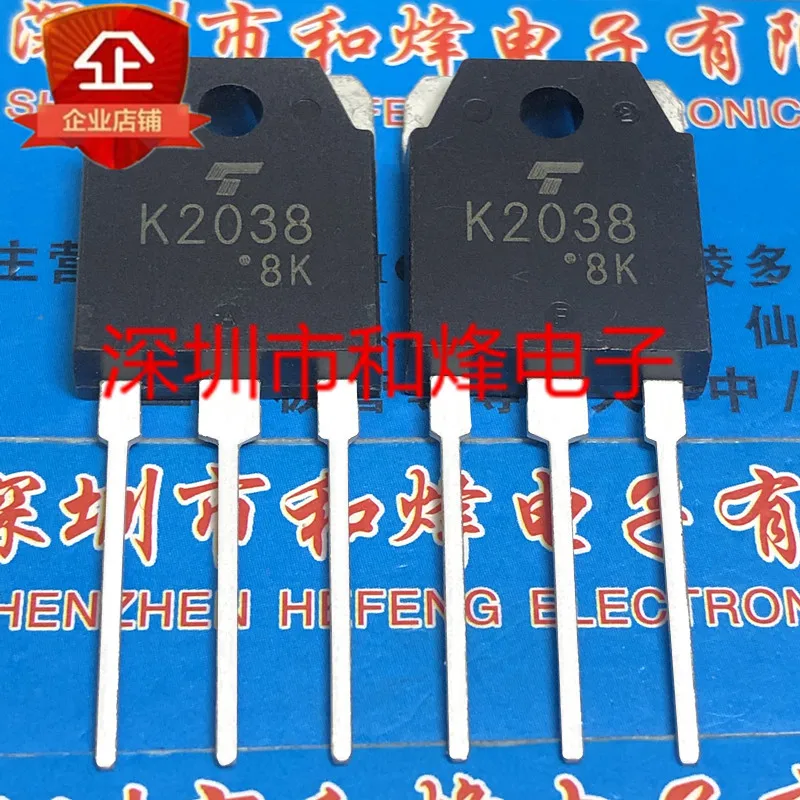 5PCS-10PCS K2038 2SK2038 TO-3P 800V 5A Baru dan Asli Tersedia