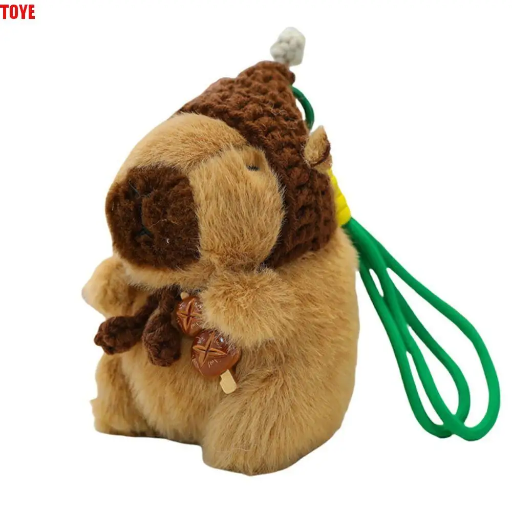 ตุ๊กตาสัตว์ Capybara พวงกุญแจตุ๊กตา Interactive ตุ๊กตา Plush ตุ๊กตา Capybara ตุ๊กตาการ์ตูนตุ๊กตานุ่ม Guinea Pig จี้