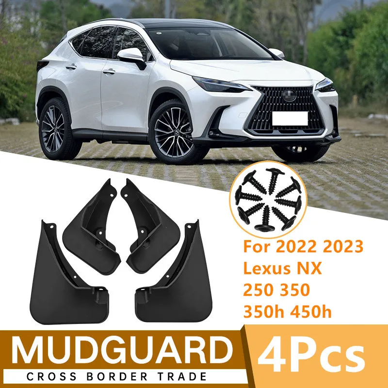 

4Pcs Splash Guards Mudflap Mud Flaps Guard Front Rear Wheels Splash Fender Mudguard For 2022-2023 Lexus NX 250 350 350h 450h